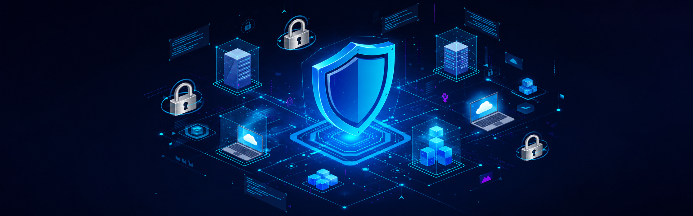 Cybersecurity consultancy visual with a strategic security roadmap